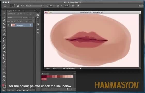 painting lips