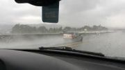 لیز خوردن ماشین در جاده بارانی...