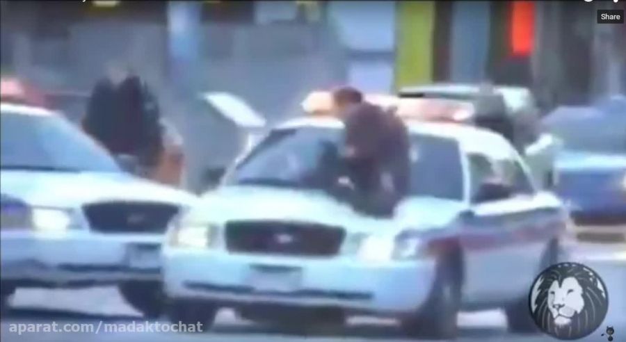 له کردن مرد بد بخت توسط پلیس امریکا