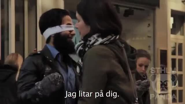 حرکت دیدنی یک مسلمان در استکهلم