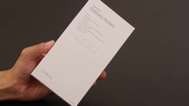 آنباکس Samsung Galaxy Note5 unboxing