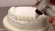تزئین مکانیزه کیک-- خیلی جالبه