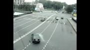 شکار لحظه تصادفات وحشتناک در روسیه با دوربین مداربسته