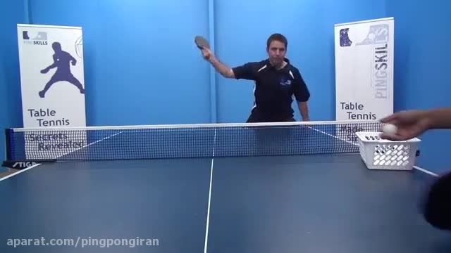 آموزش پینگ پنگ بک هند تاپ اسپین پیشرفته در تنیس روی میز