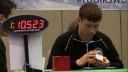 میانگین 1:56.14 روبیک 6x6x6 از کوین هیس در مسابقات جهانی