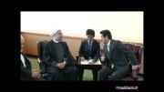 دیدار آقای روحانی با نخست وزیر ژاپن