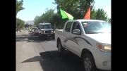 رژه خودرویی نیروهای مسلح در نیر برگزار شد