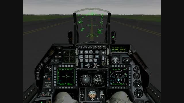 تکسی و تیکاف F 16 در بازی Falcon 4.0
