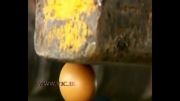 تخم‌مرغ 50 گرمی تحت فشار 3 تنی....