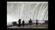 تصاویر بی نظیر از یخ زدن آبشار نیاگارا ...!
