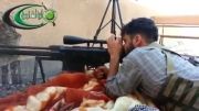 سوریه : تانک ارتش مقابل تک تیرانداز تروریستها!