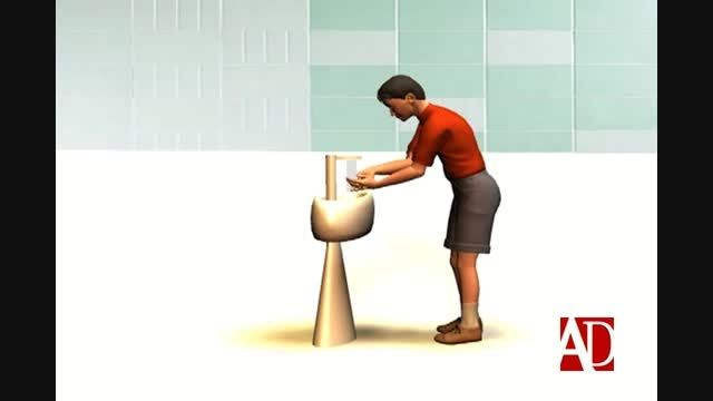 انیمیشن علوم اول ابتدایی- شستن دست ها