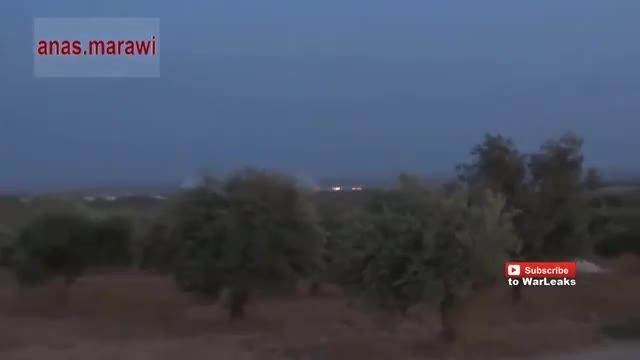 راکت باران سنگین توسط ارتش سوریه با کلاهک خوشه ای