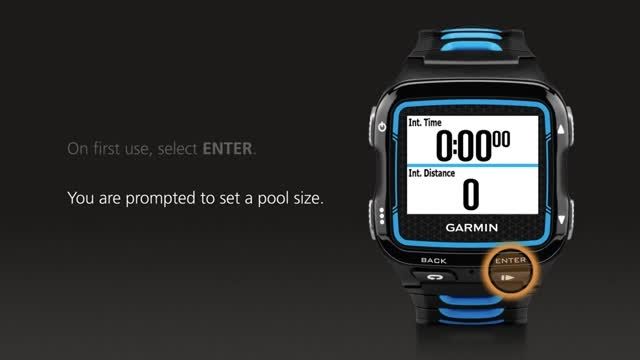 شنای حرفه ای با ساعت گارمین Forerunner 920XT