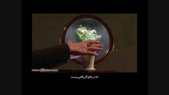 ویدئوی تصویر گل در آینه مقعر