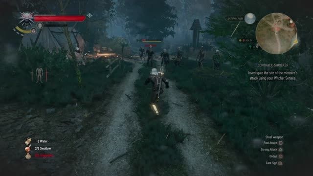The Witcher 3 Gameplay: Power of Axii