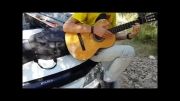 اجرای آهنگ لحظه ها مازیار فلاحی با گیتار توسط حسین