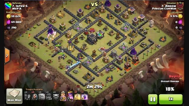 Clash Of Clans- 3 star Attack TH 9 GoWiWi