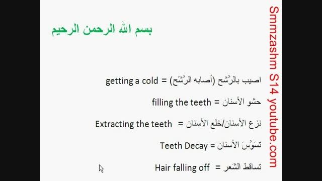 َDiseases Names in Arabic
