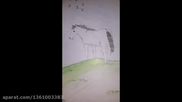 نقاشی من از یک اسب و یک بازی اندروید