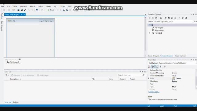 فیلم اموزشی کار با NotifyIcon در وییژوالبیسیک