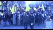 فیلم/ راهپیمایی انصار حزب الله تبریز22بهمن92