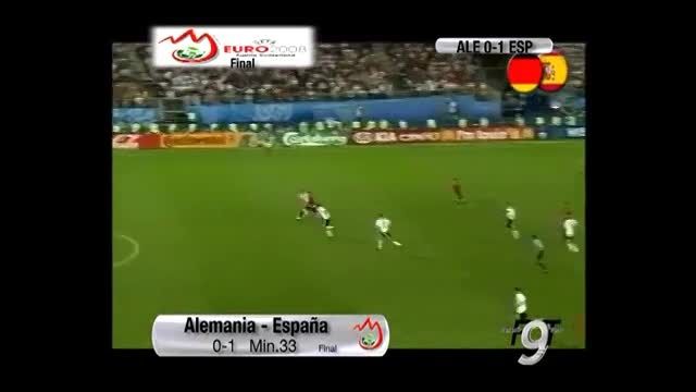گل فرناندو تورس به آلمان در فینال یورو 2008