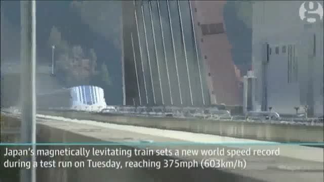 رکورد شکنی قطار مغناطیسی ژاپن