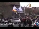 به آتش کشیدن پرچم اسرائیل در آمریکا