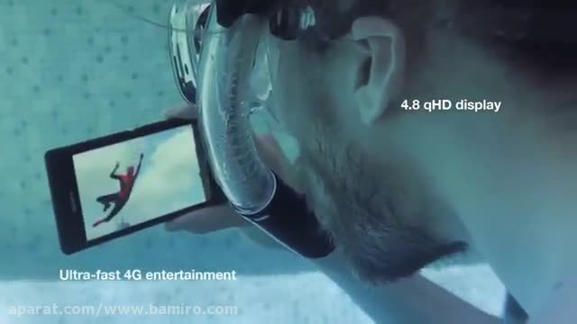 فیلم تبلیغاتی sony xperia m2 aqua از بامیرو