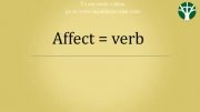 (Grammar- Affect vs. Effect( www.derakhtejavidan.com