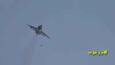 جنگنده MIG 21 و انفجار مستقیم روی داعش-عراق -سوریه