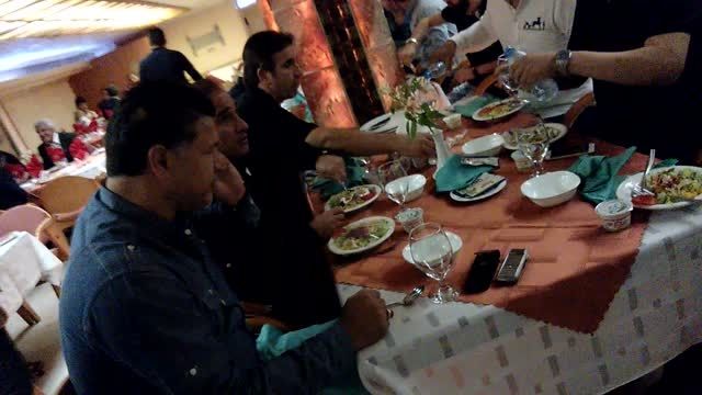 ضیافت شام با پیشکسوتان فوتبال ایران در رستوران شورورزی