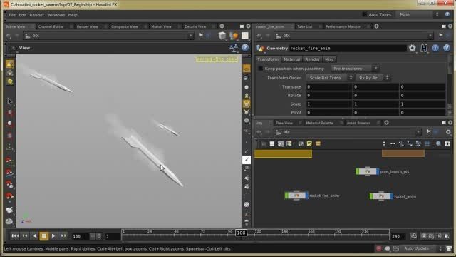 Creating a Rocket Swarm with Procedural Volume Copying