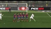 ضربه آزاد رونالدو در PES2014 توسط خودم به بارسا