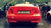 Red BMW M5 with Vossen Wheels Rims