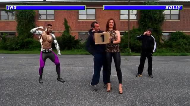 Super Oleg vs Jax. Mortal Kombat in Real Life. Round 1