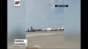 سقوط هواپیما به صورت زنده
