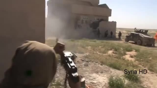 درگیروی نیروهای عراقی با خوکهای داعشی در تکریت