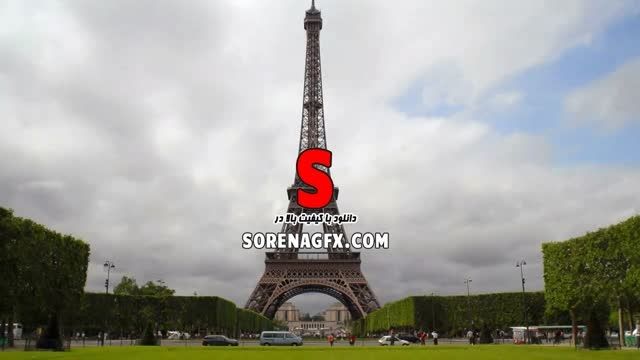 فوتیج برج ایفل در شهر پاریس با كیفیت بالا و حجم مناسب