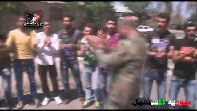 همراهی جوانان السویدا با ارتش در دفاع از فرودگاه الثعله
