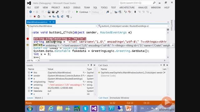 VS2012P2_2.ADF_3.Demo: Data Tips,Visualizers, and Watch