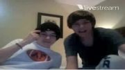 one direction - louis tomlinson  harry styles twitcam part1