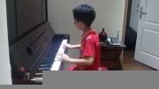 پیانو نوازی رادین هشت ساله( والس)
