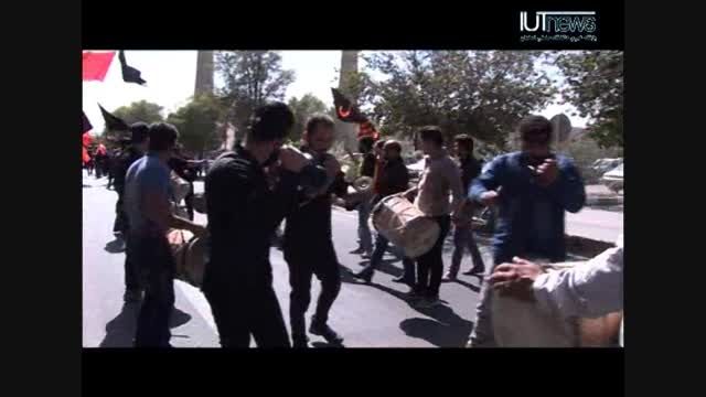 قافله عزاداری حسینی در دانشگاه صنعتی اصفهان