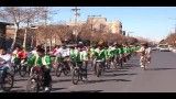 رژه دوچرخه سواران و غبار روبی شهدای گمنام