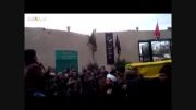 مداحی نوجوان سوری در مراسم تشییع پیکر یک شهید