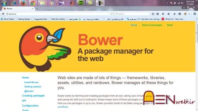 AENweb: آموزش نصب و راه اندازی Bower