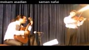دوئت زیبای ویولن و گیتار - میثم اسدیان - sonat 4 paganini