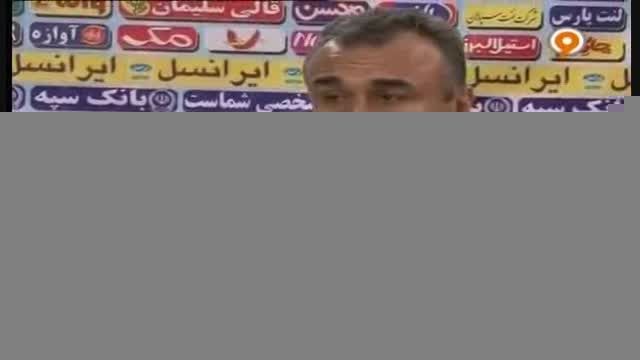 مصاحبه نادر دست نشان بعد از بازی با فجر شهید سپاسی